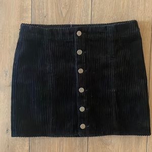 Girl's tractr Black Corduroy Skirt- size L